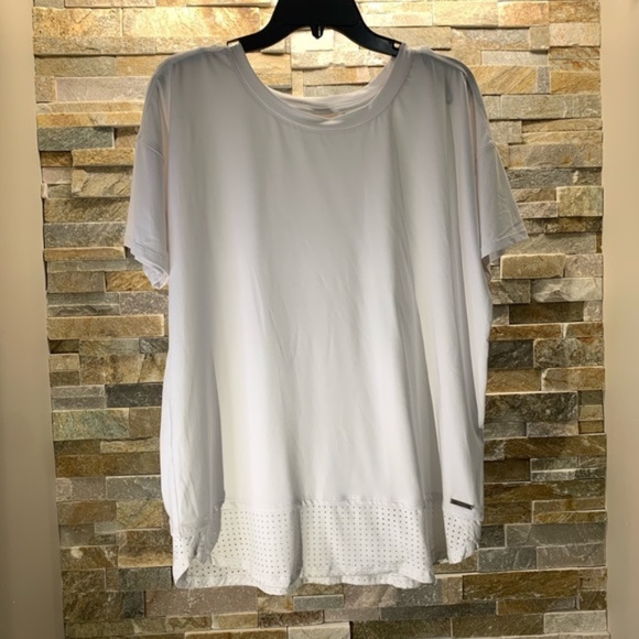 Nanette Lepore Perforated Hem Dolman Tee - Picture 3 of 9